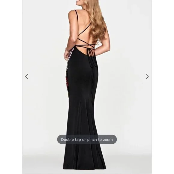 Faviana Formal Evening Gown 6 Sequin Beaded Prom Gala Wedding 10608 NEW $523